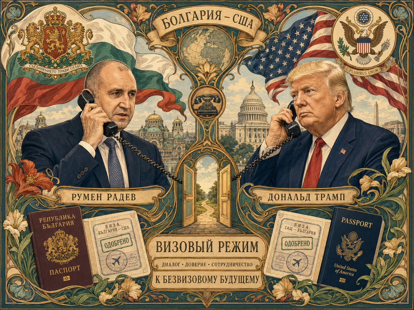 Sloboden Pechat передает сообщение Reuters о разговоре Радева с Трампом