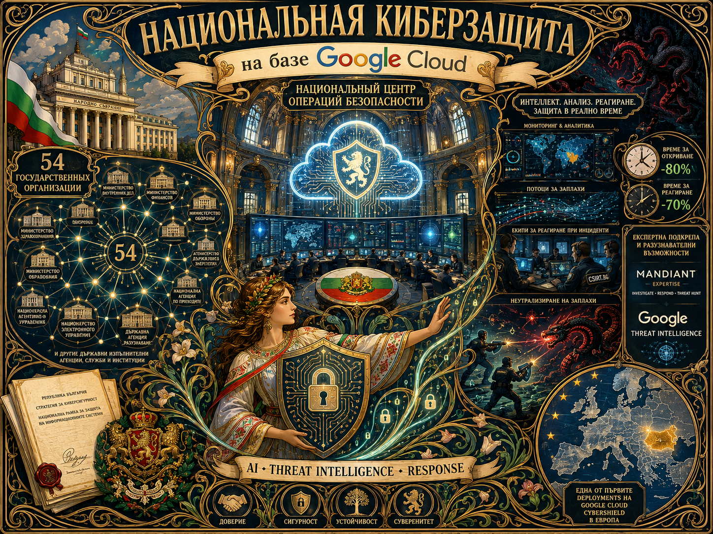 Национальная киберзащита на базе Google Cloud