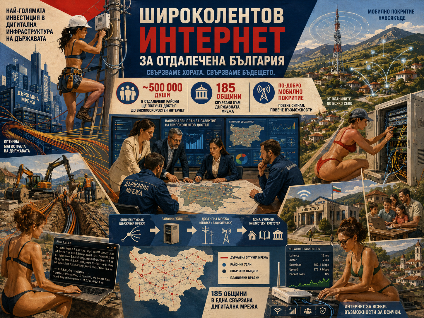 Проект широкополосного интернета должен охватить почти 500 тысяч человек в отдалённых районах