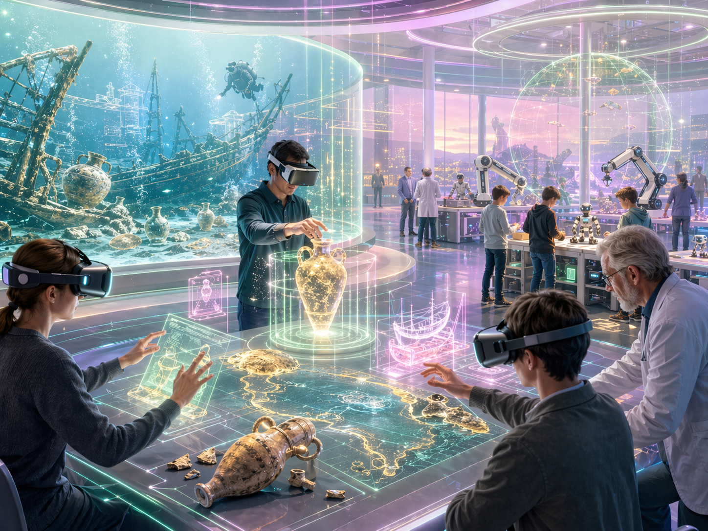 Научная программа с виртуальной реальностью и археологией на фоне фестиваля робототехники в Бургасе