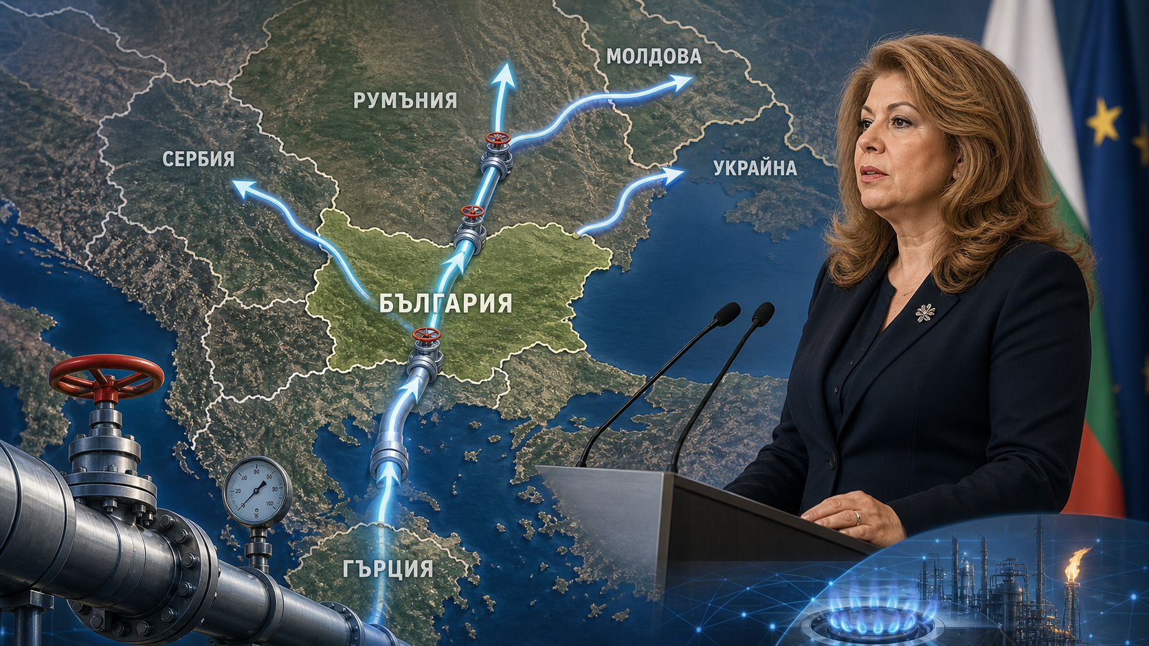 Agerpres пишет о Вертикальном газовом коридоре и участии Болгарии